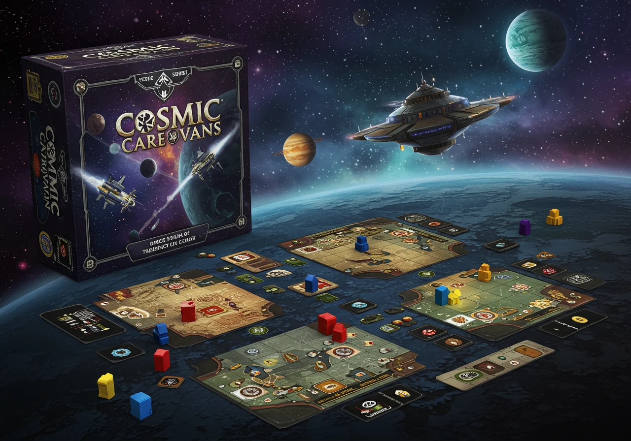 Cosmic Caravans Board Game